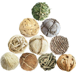 Geweven watergrasbal hamster konijn kauw speeltjes vogelspeelgoed huisdier speelgoed bal fabrikant - Product Image 2