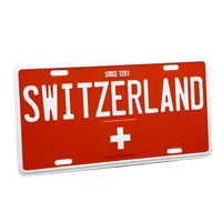 Plaque signalétique métallique personnalisée en acier inoxydable et aluminium, résistante aux rayures, plaque signalétique imprimée UV 3D, anti-corrosion, finition par cuisson