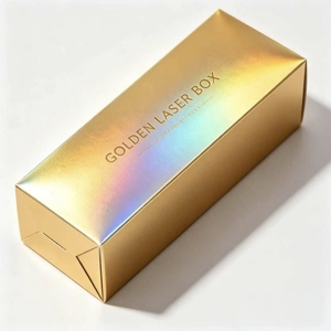 Custom Laser Cosmetic Paper Card <strong>Box</strong> Holographic Beauty <strong>Gift</strong> Two Tuck Card <strong>Box</strong> for Packaging - Product Image 1