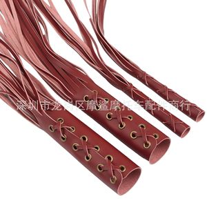 Moshark - Borlas para Manillar de Motocicleta, Cuero Negro, Estilo Retro, Accesorios Decorativos para Motocicletas Harley Davidson - Product Image 5