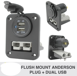 Ổ Cắm Anderson Công Suất Cao Gắn Kết + Ổ Cắm Sạc USB Kép 4.2 A/Bảng Công Tắc Cảm Ứng W + Vôn Kế + Ổ Cắm Bật Lửa - Product Image 4