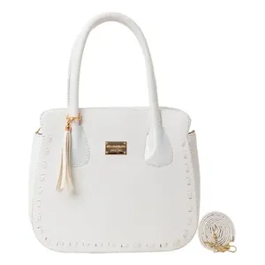 Borsa a Mano Bianca da Donna Fana Alessia M3795 in PU con Chiusura a Cerniera, Stile Elegante per Uso Quotidiano - Product Image 1