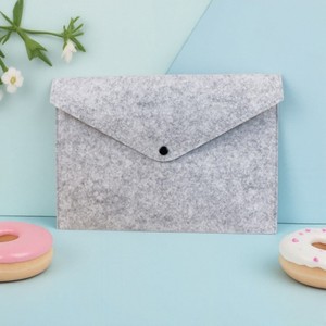 Large Capacity Felt File <strong>Folder</strong> For Office Business School Portable Envelope <strong>Folder</strong> File <strong>Document</strong> Storage Bag With Button - Product Image 3