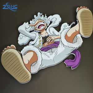 Anime Luffy PVC Foam Board 5mm d'épaisseur, forme personnalisée, impression UV, brillant, imperméable, cadeau, décoration intérieure - Product Image 2
