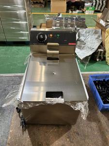 <span class=keywords><strong>Friteuse</strong></span> électrique à un réservoir de 8 litres en acier inoxydable, nouvelle, certifiée CE, haute productivité - Product Image 2