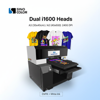 Impresora DTG de Escritorio A3 con Cabezal I1600, 2400dpi, CMYK+W, Impresión Directa en Prendas, Máquina para Camisetas con Logotipo Personalizado, Fácil de Usar para Principiantes