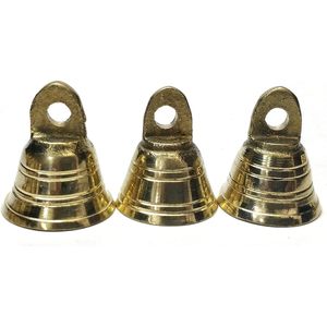 Vintage Indian Craft 1 Inch H Lot of 20 Brass <b>Elephant</b> Cow Camel <b>Decor</b> Bells for Home <b>Decor</b> - Product Image 3
