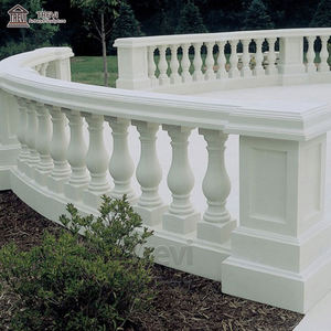 Rampe d'escalier en marbre blanc personnalisée, exquise, pour l'intérieur ou l'extérieur, pour la décoration - Product Image 5