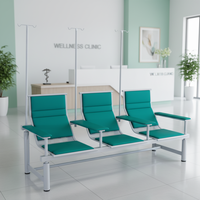 Chaise d'infusion réglable à dossier, très vendue, pour perfusion IV, chaise médicale haut de gamme pour hôpital, 3/5 places, en cuir PU, design moderne