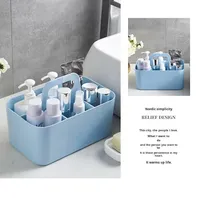 MONR Boîte de rangement portable légère en plastique Poignée empilable PS Organisateur ménager Compartiments Rectangle pour injection domestique