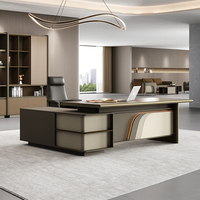 Ensemble de bureau de direction moderne, personnalisé, luxueux, modulaire, en forme de L, avec panneaux en bois, tiroirs de rangement, pour usage commercial, bureaux de direction, bureaux à domicile