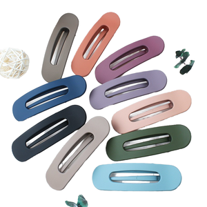Pinces à <span class=keywords><strong>cheveux</strong></span> en plastique Jiamu, couleur unie, finition mate, style bec de canard, pour femmes et filles - Accessoires de <span class=keywords><strong>cheveux</strong></span> simples et tendance - Product Image 4