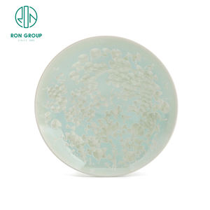 Mist Blue-Green Porcelain Ware Crazed Celadon Soup Bowl Plate Set - Product Image 6