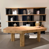 Bureau d'étude de luxe moderne de haute qualité avec cadre en bois, surface peinte en placage de bois MDF, marque Beiling, garantie de 3 ans