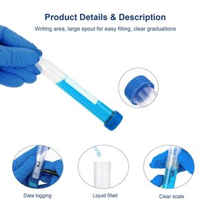 Tube de centrifugation à visser en PP de 1,5 ml, base pointue, anticoagulant, haute transparence, consommable de laboratoire, ultrafiltration, à fixation rapide - Product Image 3