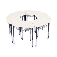 Meubles commerciaux modernes, table d'école, combo bureau, table d'activités, bureau d'étudiant pour salle de classe