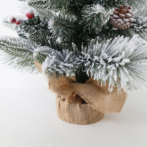 Longstar High Quality Mini Flocked <b>White</b> Artificial <b>Christmas</b> <b>Tree</b> Eco-friendly Mini <b>Christmas</b> Table Ornaments - Product Image 5
