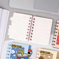 Carnet à spirale Chenyang Culture avec motifs de dessins animés de Teckel mignons, impression 3D stéréo, et notes adhésives pour la papeterie étudiante