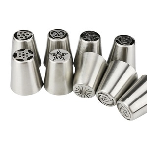 Stainless Steel Russian Piping Tip Set Flower Shape <b>Cake</b> <b>Decorating</b> Tools For Wedding Baking <b>Supplies</b> - Product Image 5