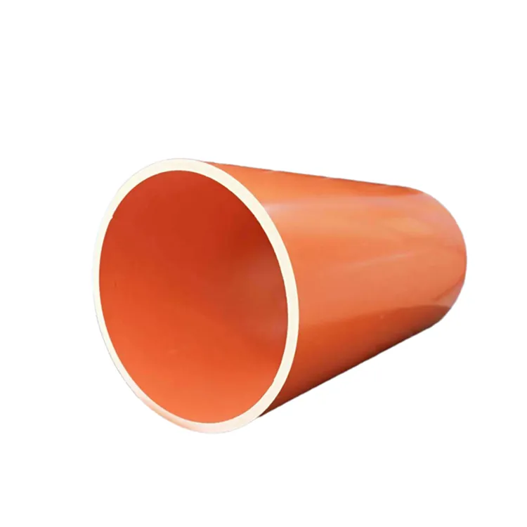 TongJian高品質オレンジ滑らかな耐熱絶縁PVCフレキシブルケーブル保護パイプ