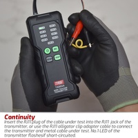 TASI TA502B Rastreador de Cables Eléctricos Digital, Localizador de Líneas, Probador de Cables de Red, Alta Precisión, Protección IP65, 1 Año de Garantía