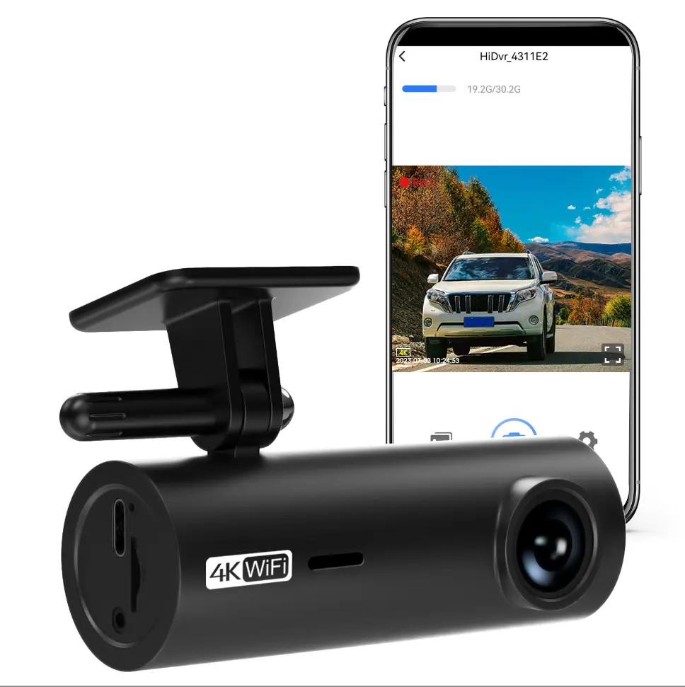 Dashcam Videoaufnahme Auto-Schwarzbox für Fahrer mit QHD 1296P Nachtsicht 24 Stunden Parkmodus und WLAN-App-Steuerung Dashcam Auto-DVR