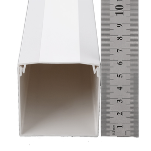 60*60mm/2.36"W*2.36"H 3.0mm Thickness Square <strong>Cable</strong> Trunking <strong>Cable</strong> Cord <strong>Hider</strong> UL94 V-0 PVC Cuttable Paintable - Product Image 3