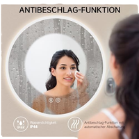 Fabricant en gros de miroirs de salle de bain intelligents ronds à LED Bluetooth personnalisés OEM ODM
