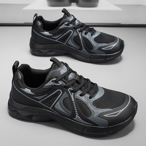 รองเท้าวิ่งผู้ชายแบบสวมสบายพิเศษ ปลายเท้ากว้าง พร้อมพื้นรองรับนุ่ม ระบายอากาศได้ดี เหมาะสำหรับการวิ่งจ๊อกกิ้ง การฝึกซ้อม และสวมใส่ลำลอง - Product Image 2