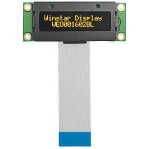 WEO001602B FPC 16 PINS 16*2 cog 1602 lcdパネル16x2文字OLEDディスプレイスクリーンモジュール