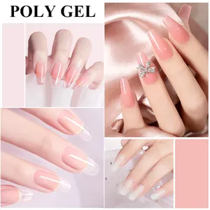 Factory Wholesale Very Good Multiple Color Pink Poly Gel Para Unas Nails Toughness Gel Polis 15ml