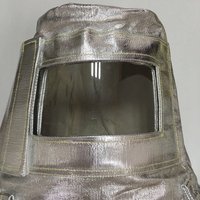 Casque ignifuge résistant à la chaleur de 1000 degrés, chapeau aluminisé anti-éclaboussures, fenêtres anti-buée, léger, confortable, visière faciale
