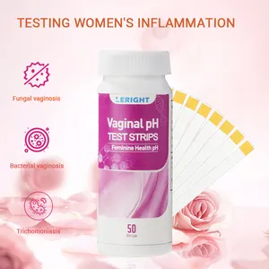 Carte d'auto-test bandelette de test d'équilibre du pH vaginal bandelette de test du pH vaginal pour femmes