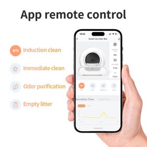 Inodoro para Mascotas con Sensor Infrarrojo, Control de Olores, Arenero Automático para Gatos, Inodoro para Gatos de Gran Espacio de 65L, <span class=keywords><strong>Sin</strong></span> Olores - Product Image 4