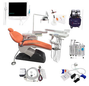 승진 풀 세트 스케일러 핸드피스 컴프레서를 포함한 치과 단위 전력 구강 내 카메라 경화 라이트 치과 의자 - Product Image 1