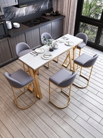 2024 nouvelle table de comptoir de bar de balcon d'entrée de cloison en métal scandinave