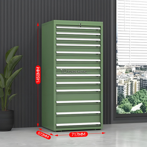 מתכת חזקה 8 10 כלי מגירה ארון טרולי עבור סדנת רכב מוסך - Product Image 6