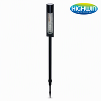 Lampe solaire de jardin Edison à ampoule longue 12cm 2700K Blanc chaud 15LM 1.2V Batterie Ni-MH 1200mAh Panneau 58x58mm 80.3cm