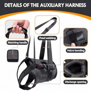 สายรัดพยุงขาหลังสำหรับสุนัข ช่วยในการฟื้นฟูสุนัขที่บาดเจ็บหรือหลังการผ่าตัด ACL - Product Image 2