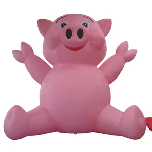 6m 20ft tall Custom giant inflatable pig, pig inflatables for advertising