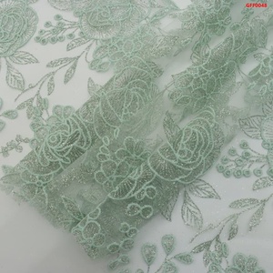 Tùy Chỉnh Ren Vải Với Long Lanh Bọt Lưới Thêu Ba Chiều Tạo Bọt <span class=keywords><strong>3D</strong></span> Hoa Vải Tuyn Vải Cho Váy Cưới - Product Image 6