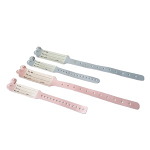 Polsino per bambini in PVC impermeabile, braccialetto per adulti in morbido vinile, braccialetto identificativo per madre e bambino - Product Image 1