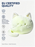 Série Ciel Étoilé : Ensemble Coussin Chat Lumineux avec Coussins Étoile, Lune et Nuage pour Augmenter la Valeur du Panier et la Marge de Profit