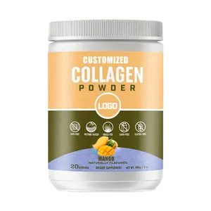 Skin Care Hydrolyzed Collagen Peptides with MCT Oil Super Food Hyaluronic Acid Vitamin c Collagen Powder