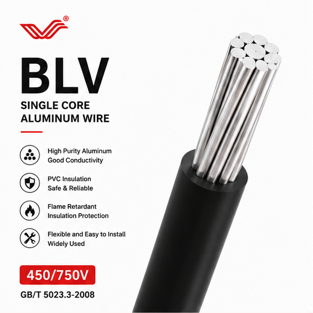 Factory Price LSZH BLV H07V-U Aluminum Wire 1 Core 10-120mm² IEC CCC Flame Retardant Moisture UV Resistant for Power Wiring
