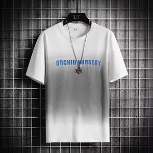 Großhandel Baumwolle O-Ausschnitt Marken-T-Shirt Designerkleidung Übergröße Herren-T-Shirts