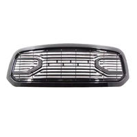 Grille + coque Big Horn noir brillant emballée, compatible avec Dodge Ram 1500 2013-2018