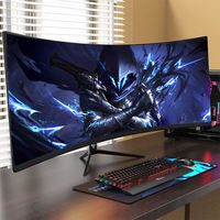 Moniteur de jeu LCD incurvé/plat le plus populaire de 24, 27, 34 pouces, 2k, 4k, 100 Hz, 120 Hz, 180 Hz, 165 Hz, ordinateurs de bureau, 1 ms