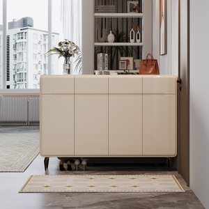 <span class=keywords><strong>Meuble</strong></span> à chaussures convertible contemporain pour salon avec tiroir à fermeture douce, en bois écologique - Product Image 1