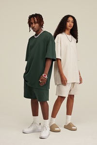 เสื้อยืดขายส่ง คุณภาพสูง ผ้าฝ้าย เสื้อยืดโอเวอร์ไซส์ เสื้อยืดลำลองผู้ชาย ชุดเสื้อยืดสไตล์สตรีทสปอร์ต - Product Image 4